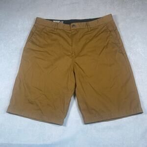 VOLCOM Mens 38 Brown Long Knee Length Tan Board Shorts
